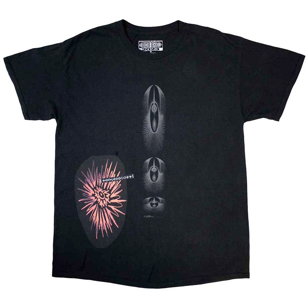 Travis Scott - Summer Run 2023 Dublin Heren T-shirt - Zwart